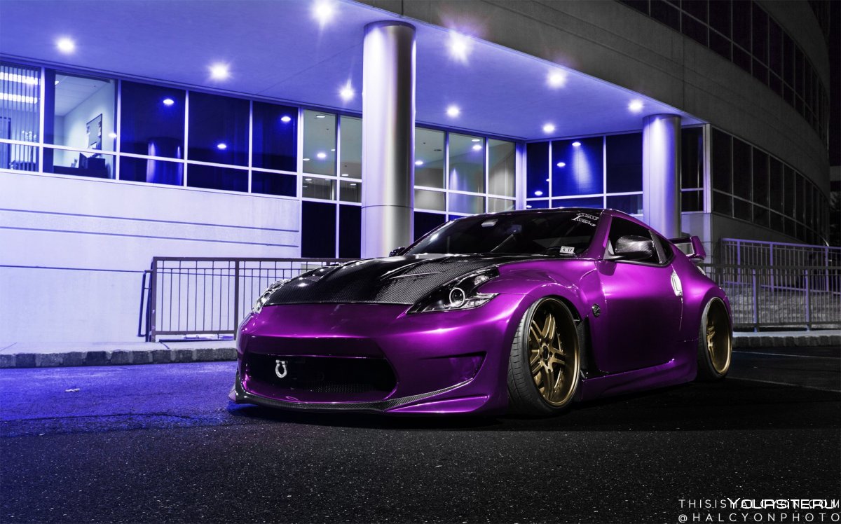 Ниссан 370z фиолетовая