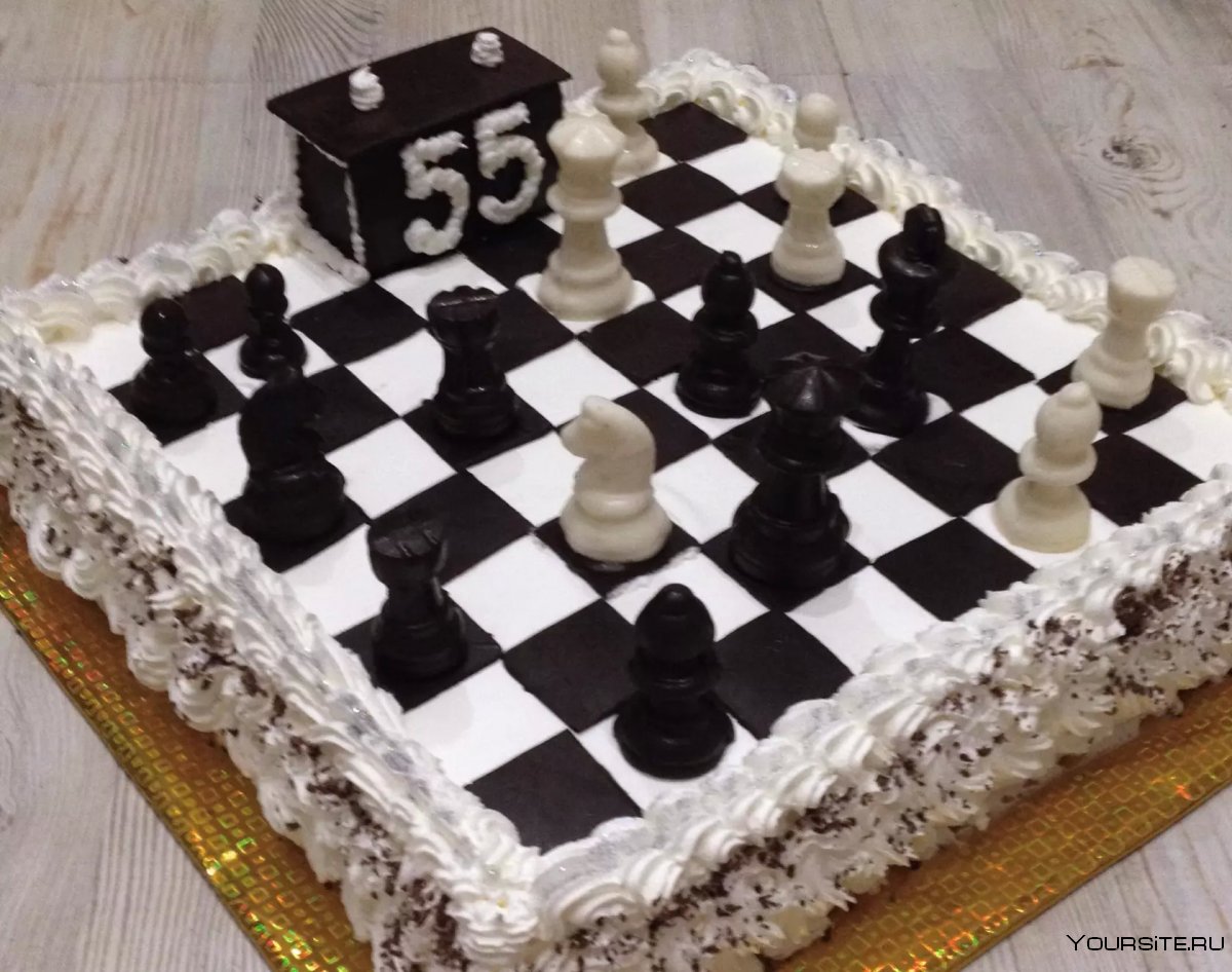 Торт для шахматиста без мастики