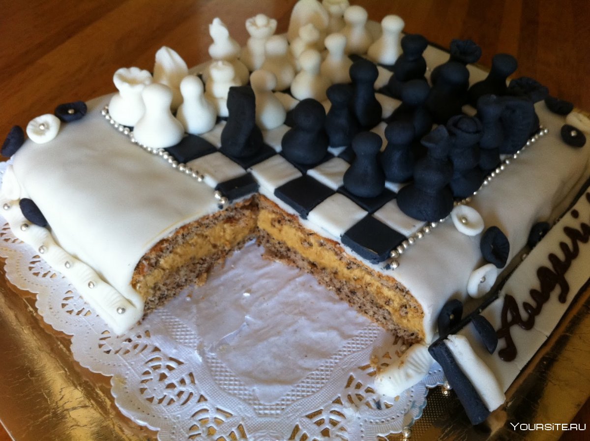 Шахматное пирожное