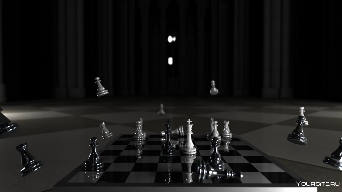 Шахматы черные