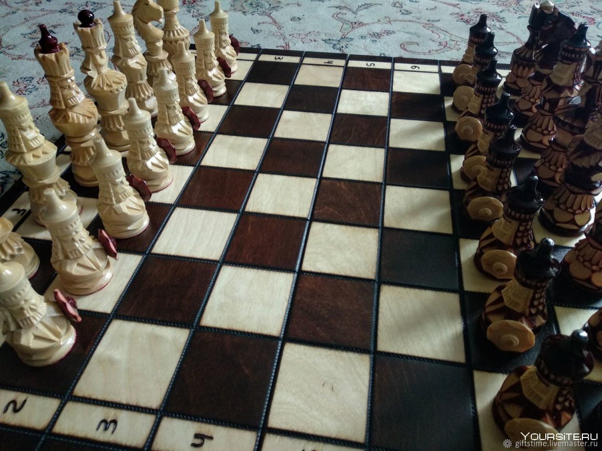 Резьба по дереву шахматы