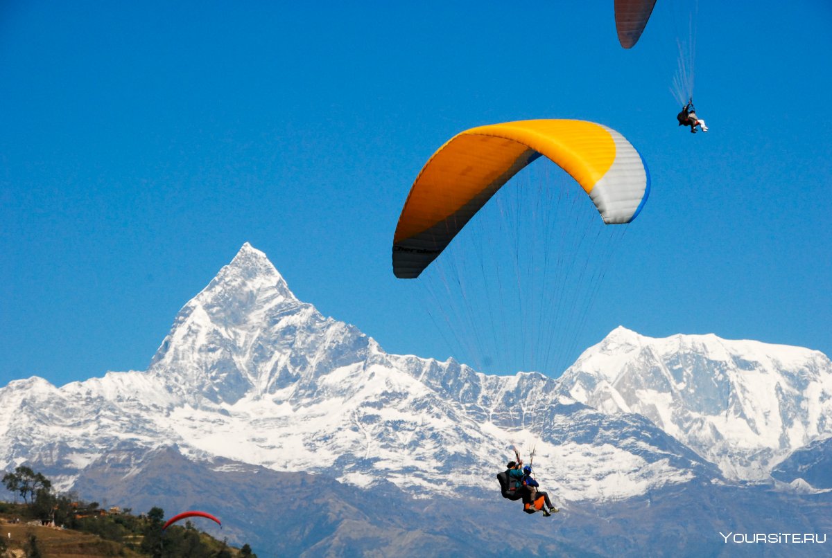 Покхара Непал Параглайдинг