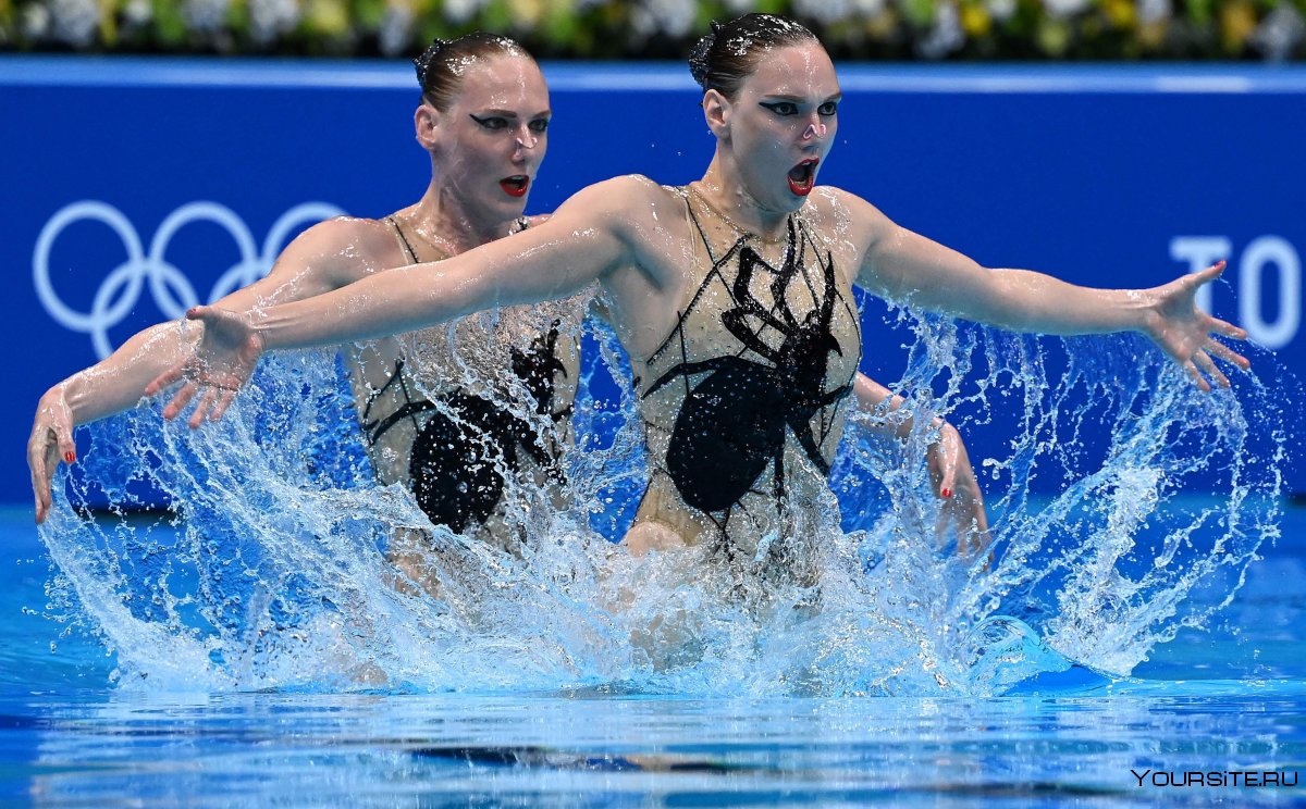 Светлана Ромашина и Светлана Колесниченко на Олимпиаде в Токио