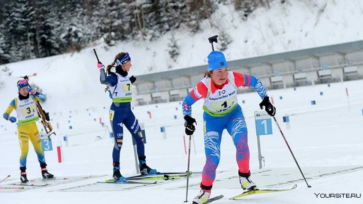 Биатлонистка Гореева