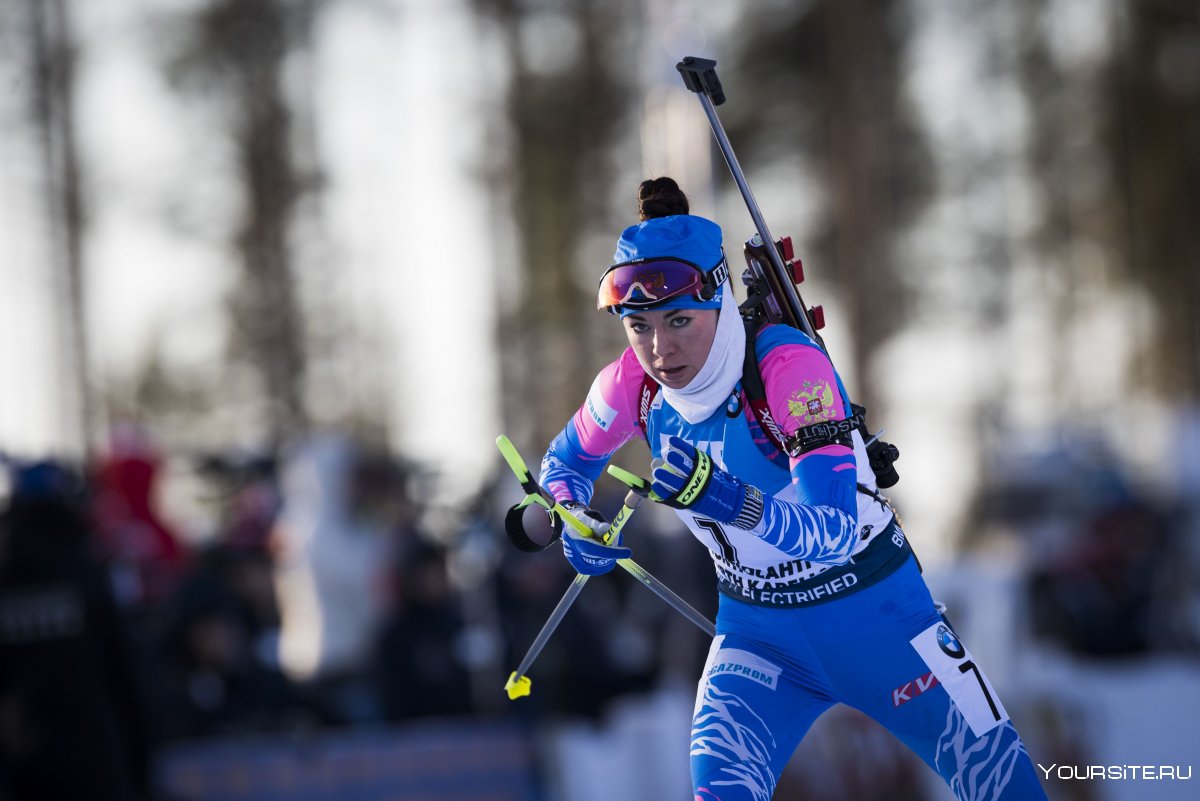Биатлон женщины Кубок мира Лариса Куклина