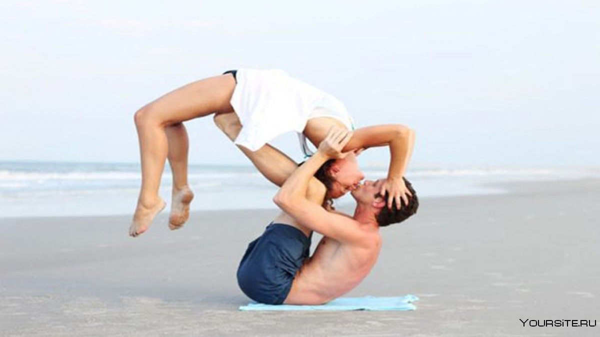 Мужчина и женщина йоги