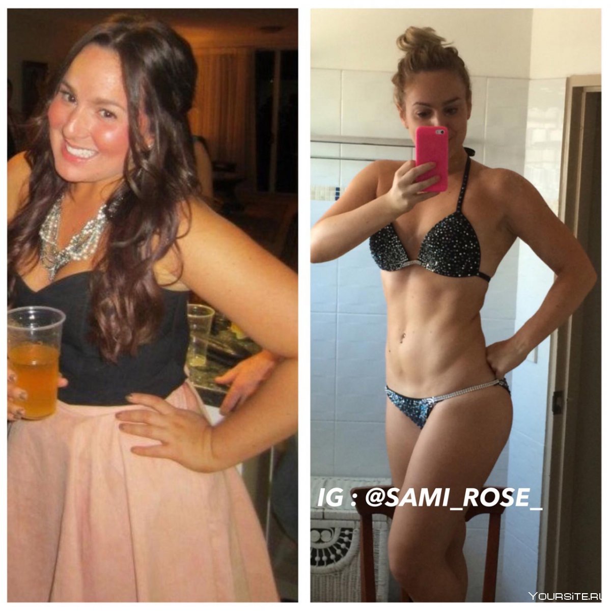 Красивые девушки до и после похудения