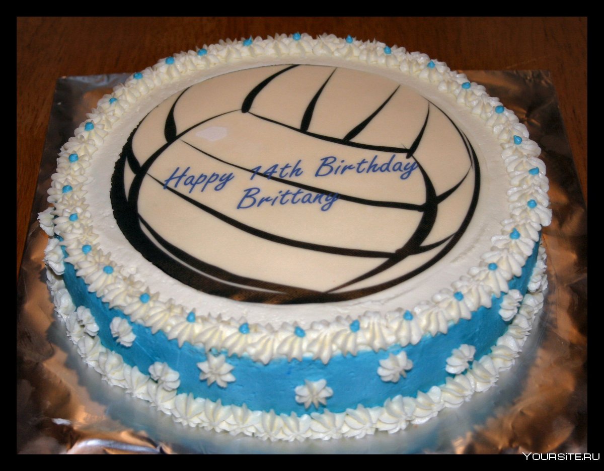 Торт красивый волейбол