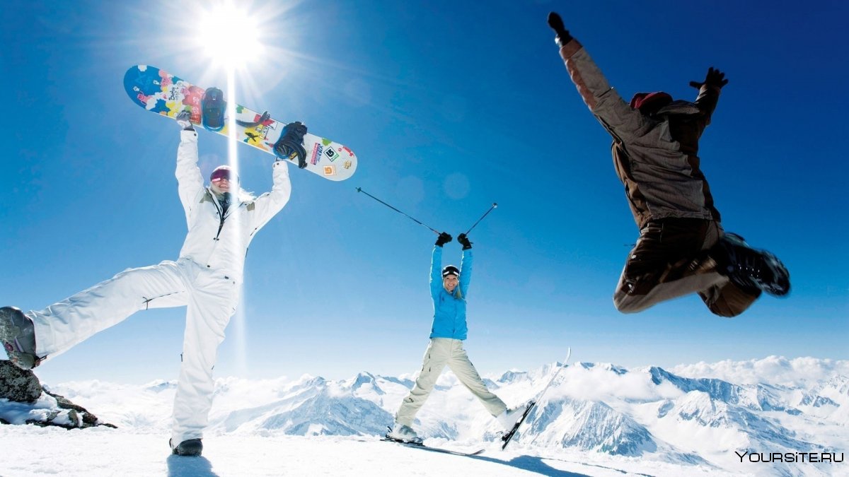 Лыжники и сноубордисты
