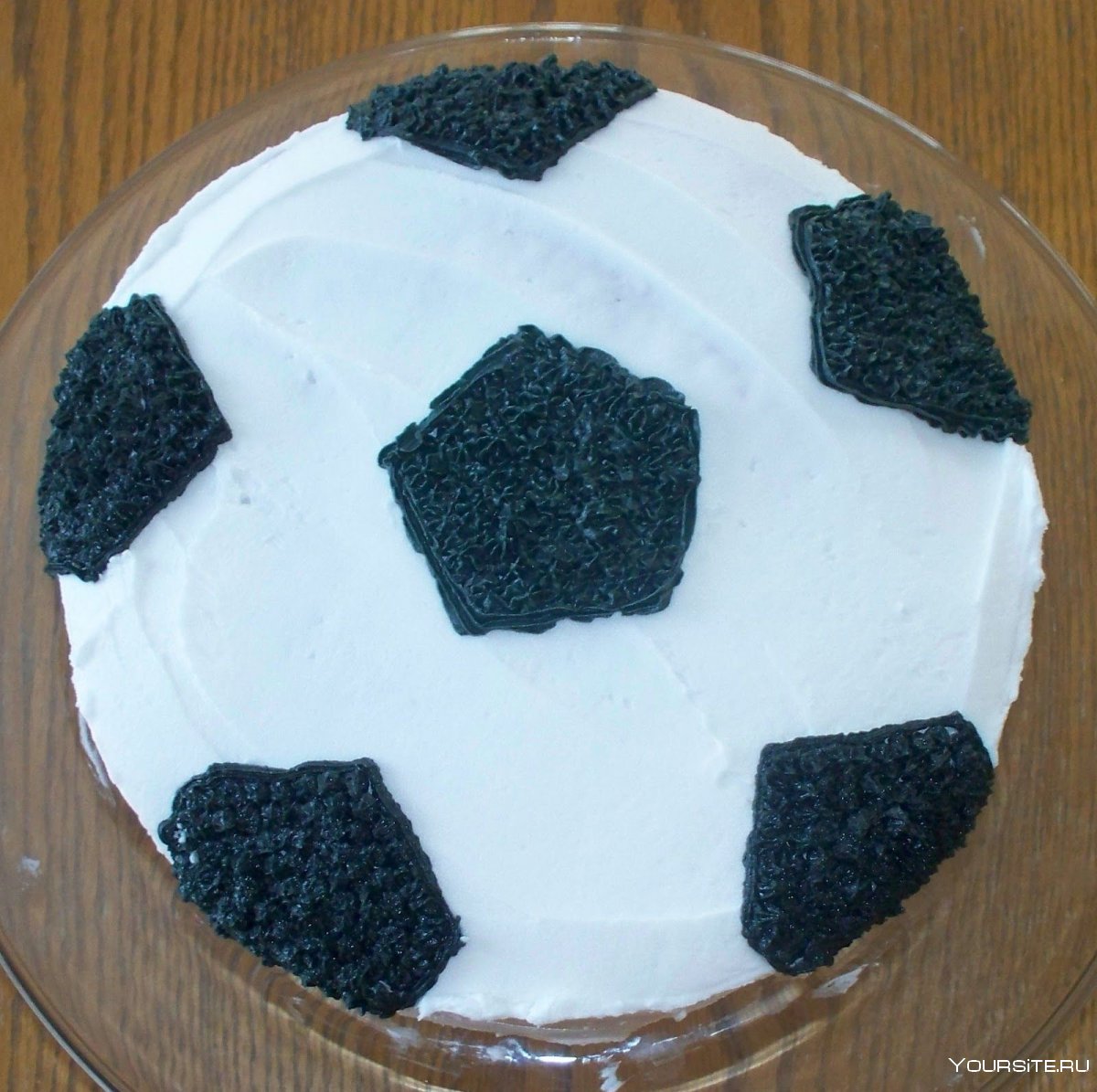 Торт футбольный мяч 4лета