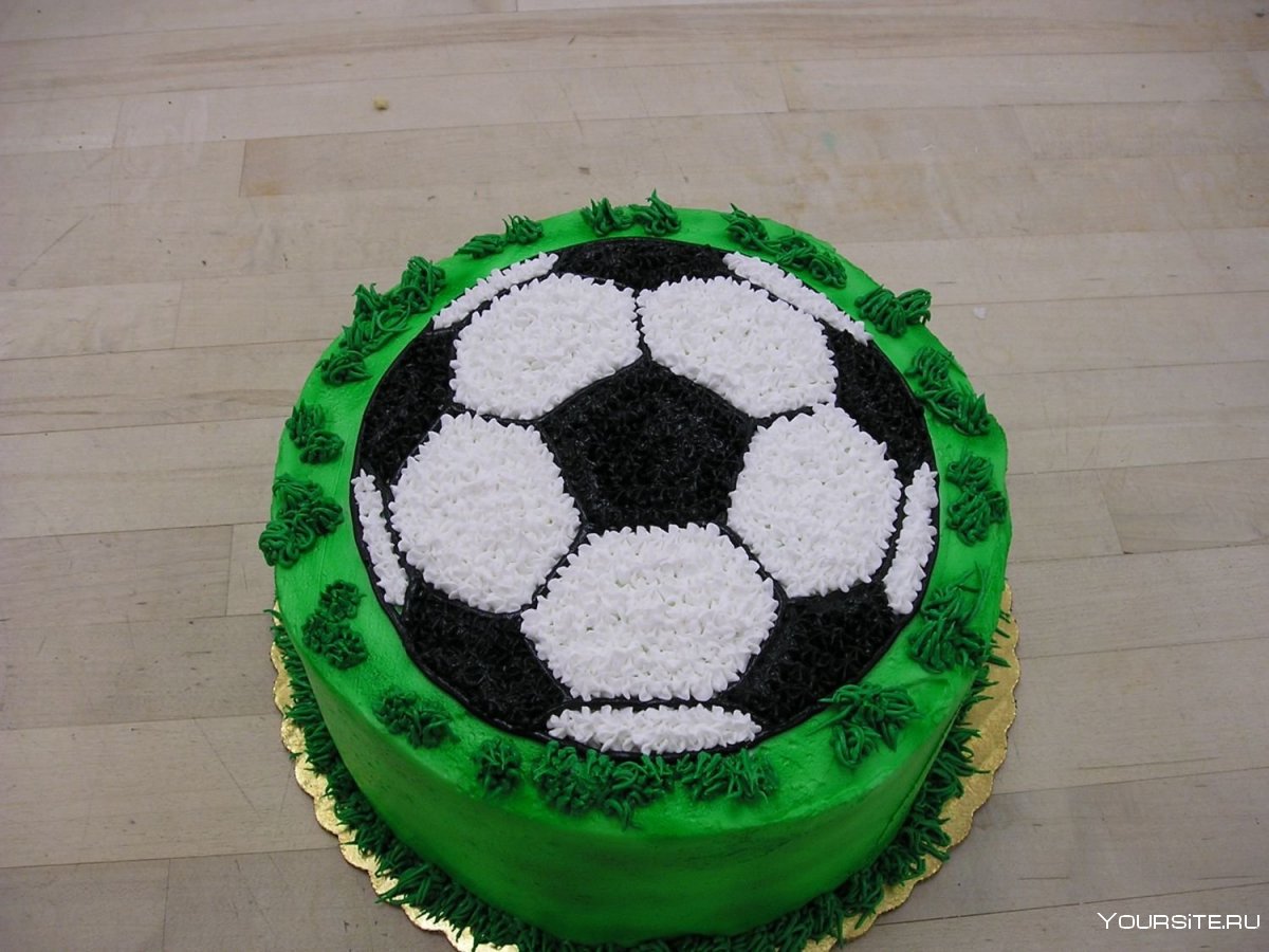 Торт футбольный мяч для девочки