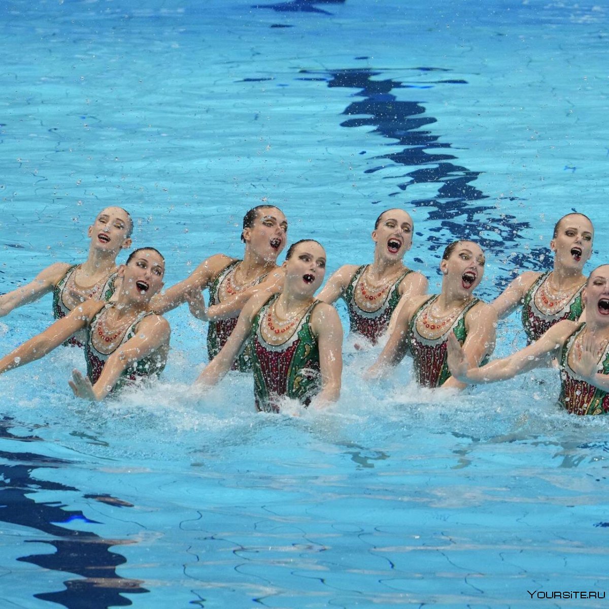 Олимпиада синхронное плавание групповое