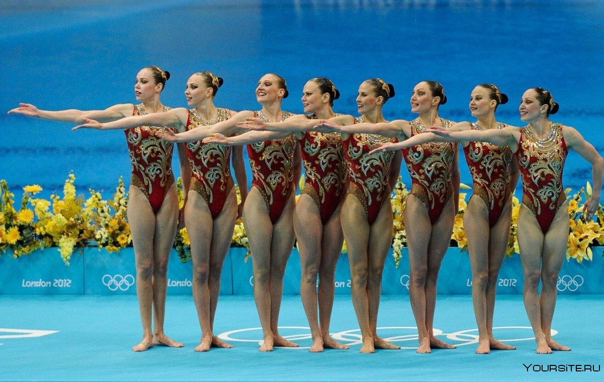 Синхронное плавание прическа