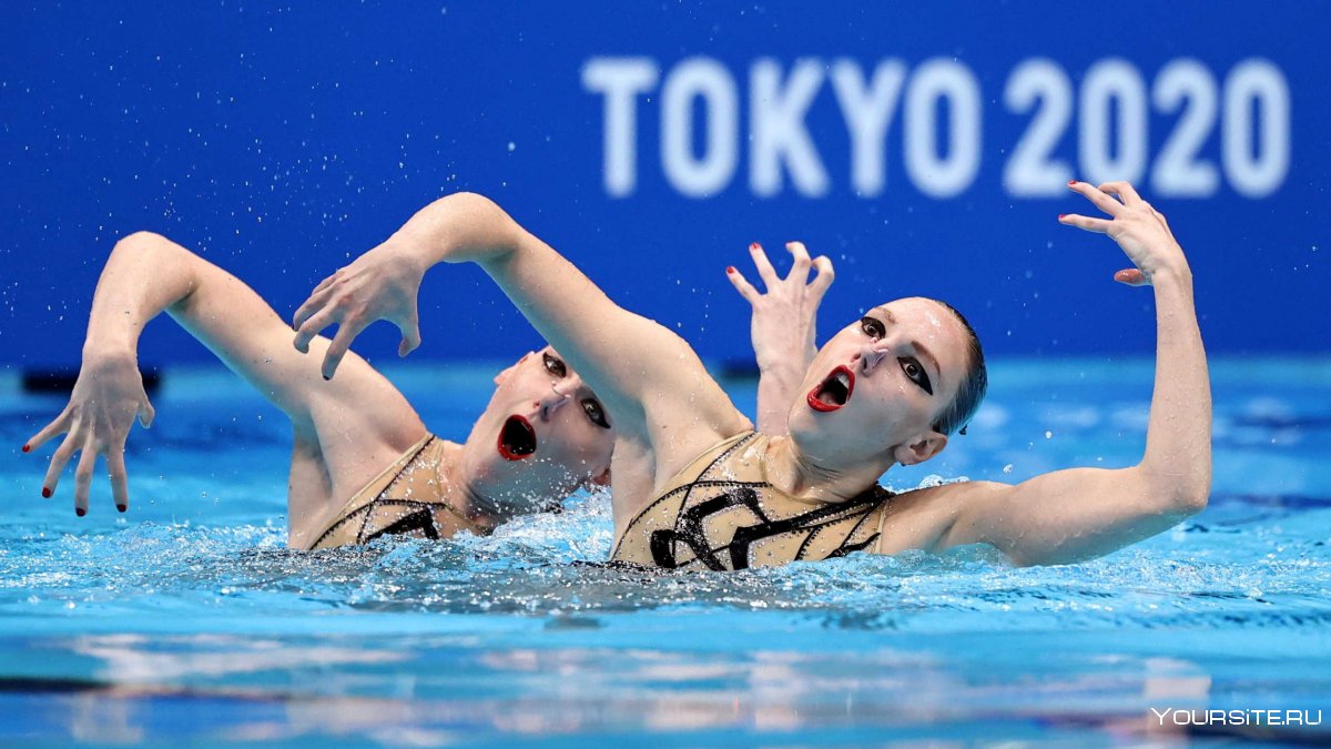 Светлана Ромашина и Светлана Колесниченко на Олимпиаде в Токио