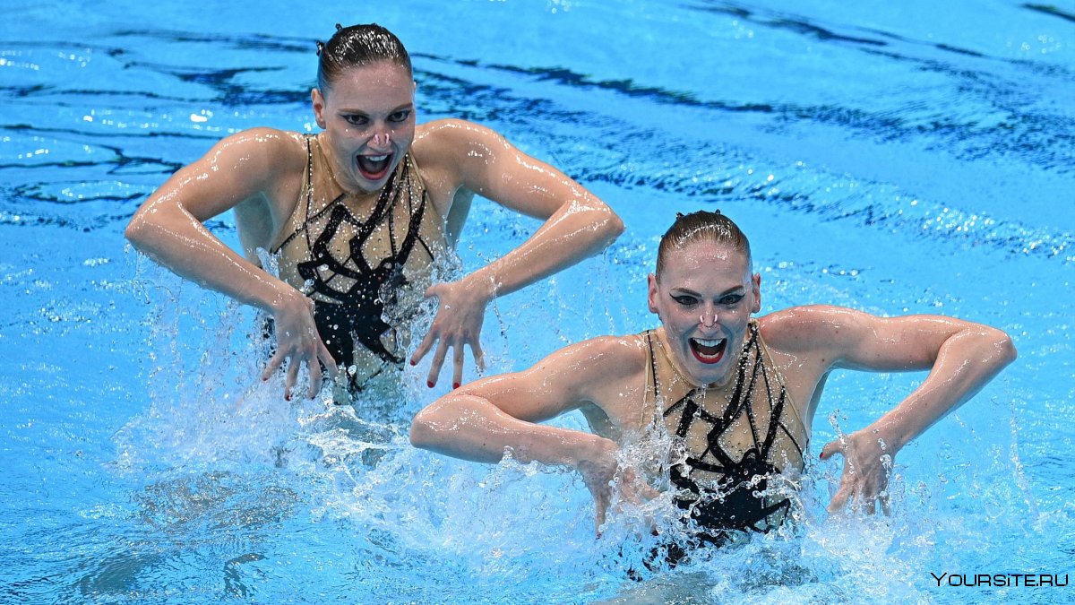Синхронное плавание Ромашина и Колесниченко