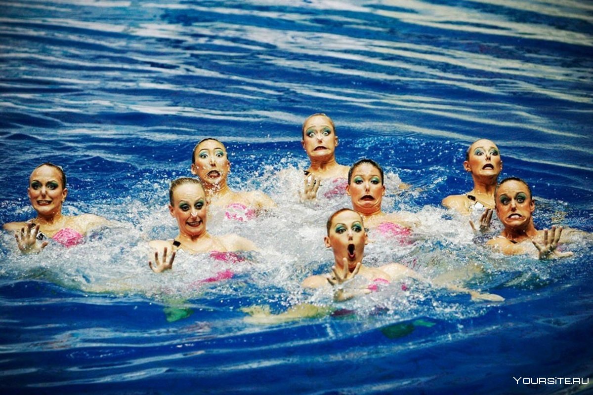 Пловчихи синхронистки