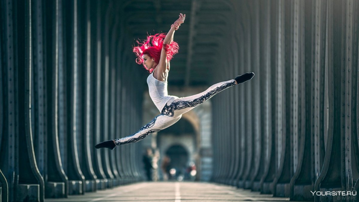 Балерина на тренировке