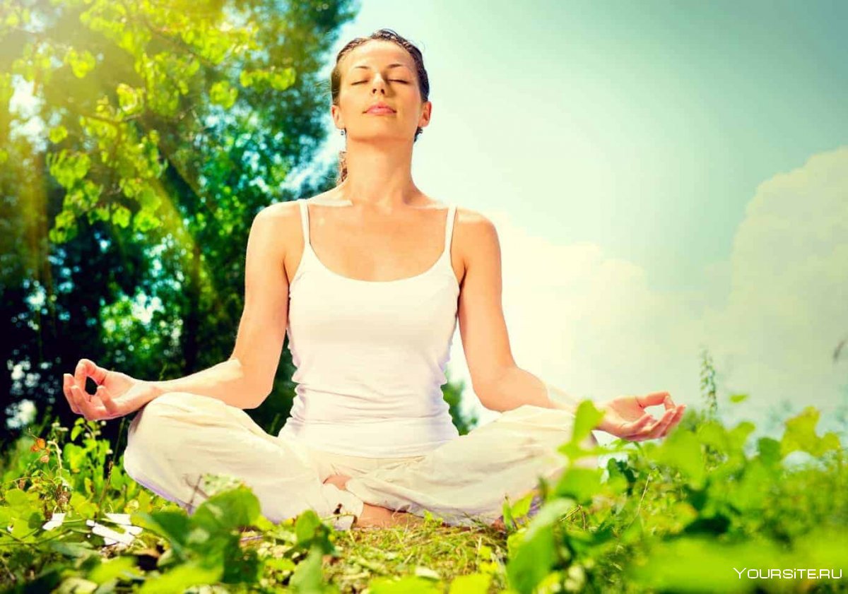 Йога медитация на природе