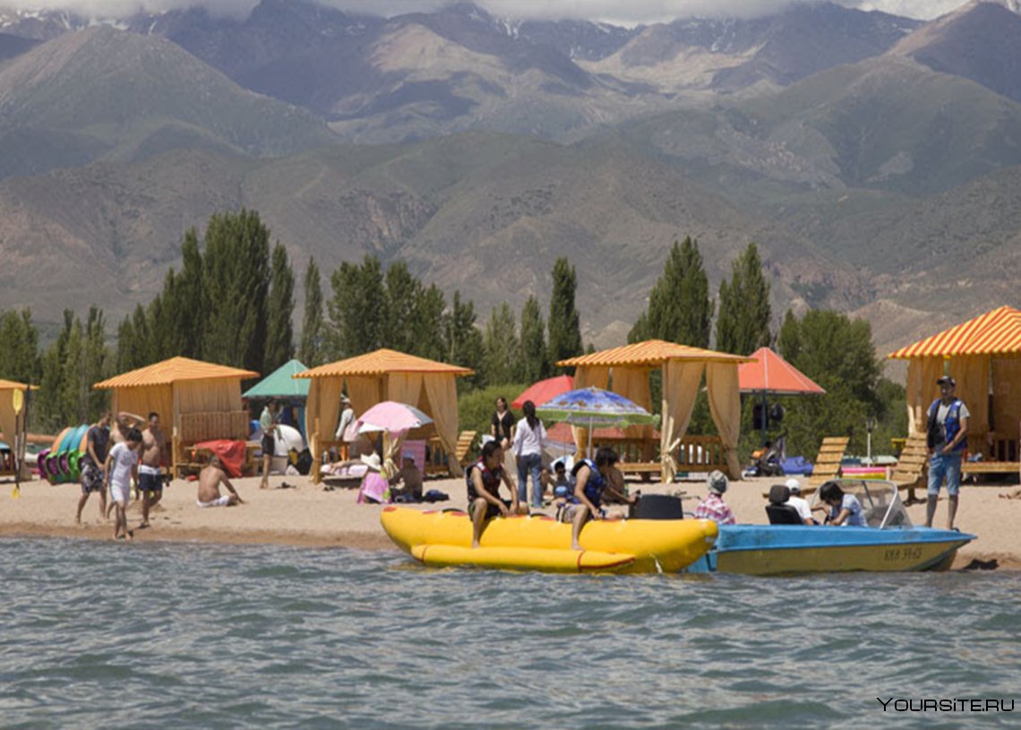 Озеро Иссык-Куль санаторий кыргызское Взморье
