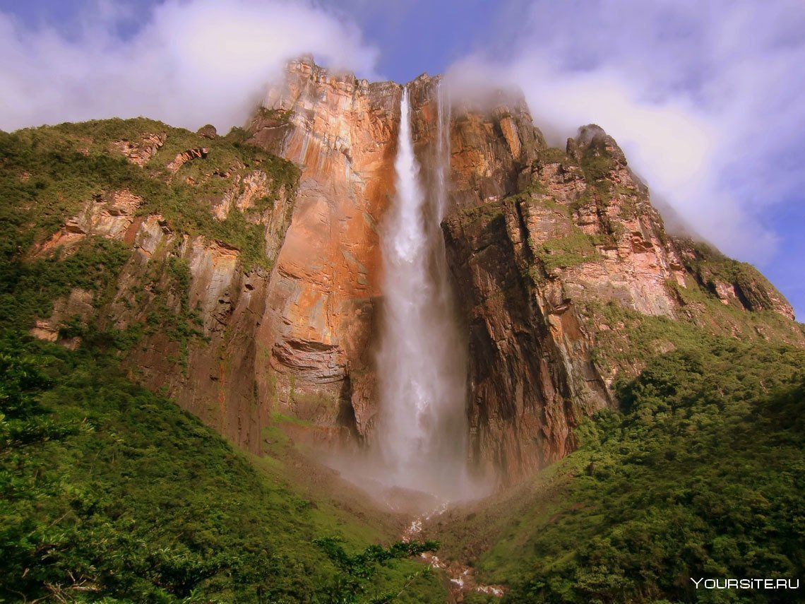 Месторасположение водопадов Анхель