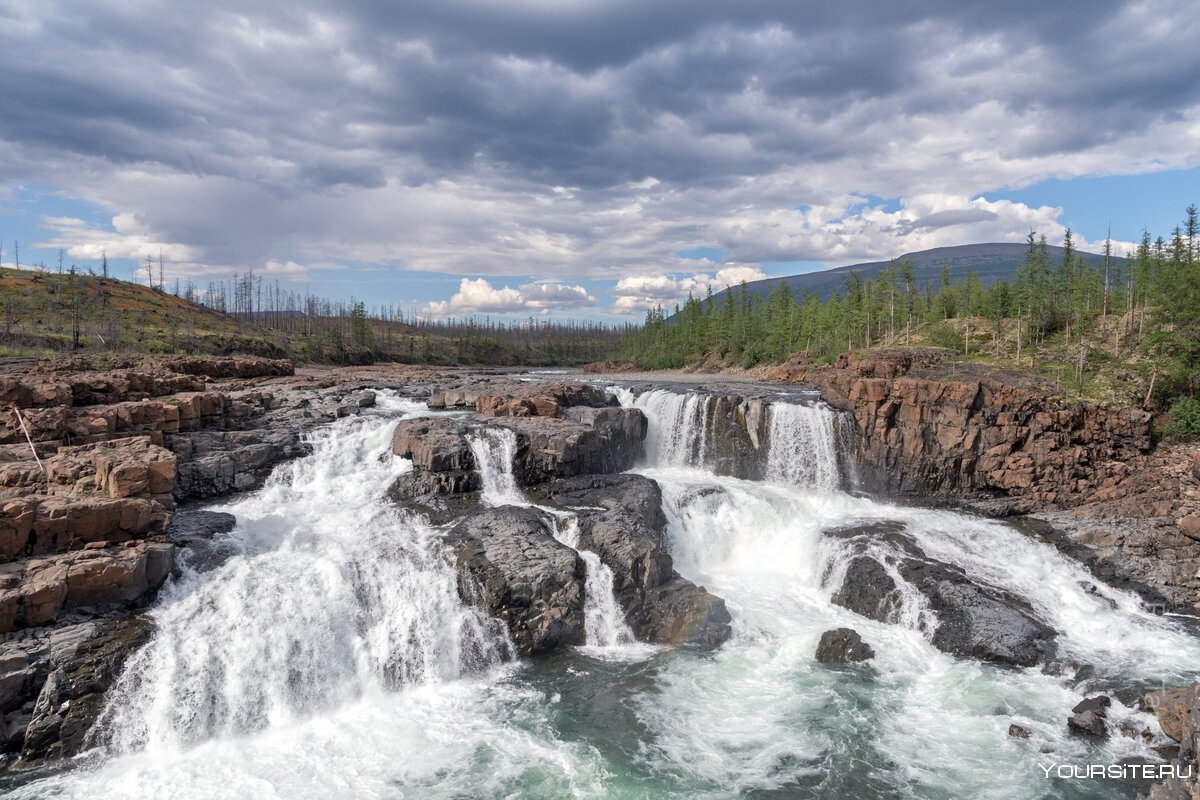 Тальниковый водопад Красноярский край