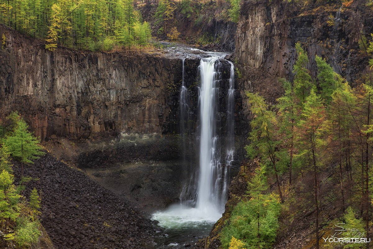 Тальниковый водопад Красноярский край