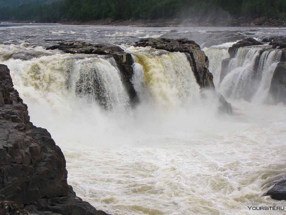 Большой Курейский водопад