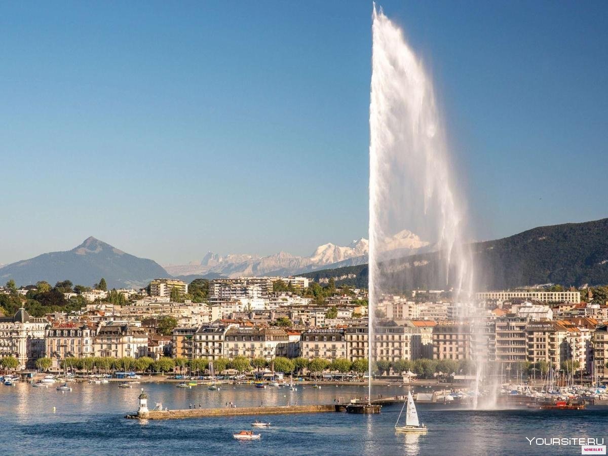 Женева Швейцария Эстетика