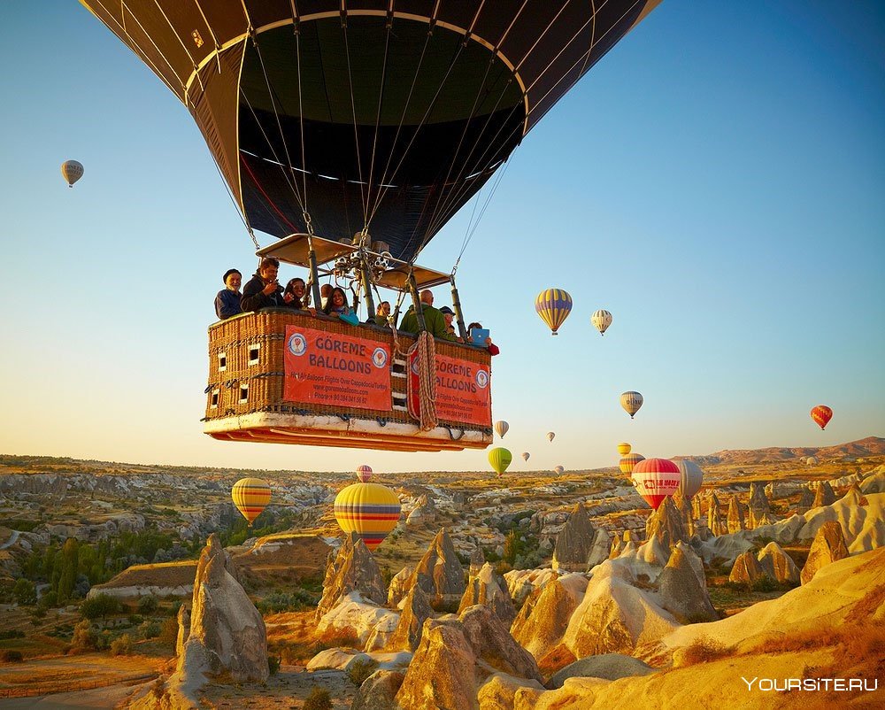 Полет на воздушном шаре в Турции Каппадокия