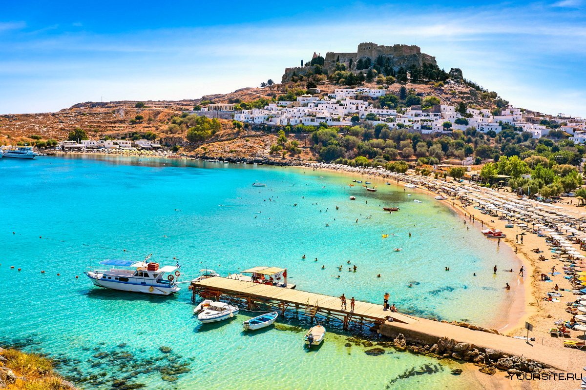 Остров rodos Греция