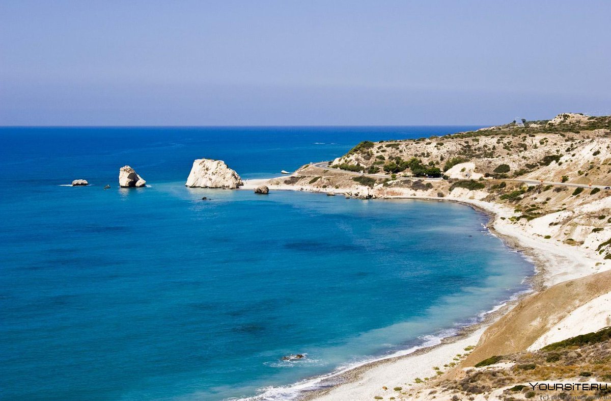 Картинки заката на море Кипр бухта Афродиты