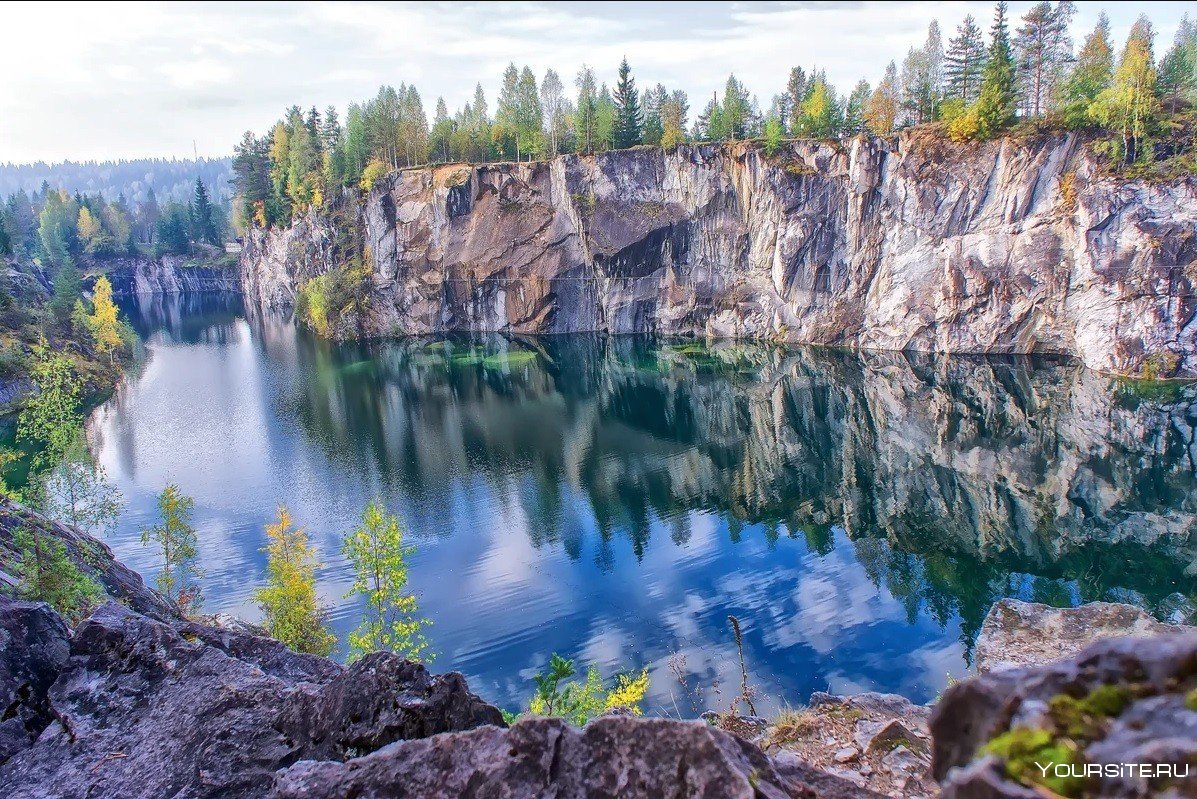 Карелия мраморный каньон Рускеала