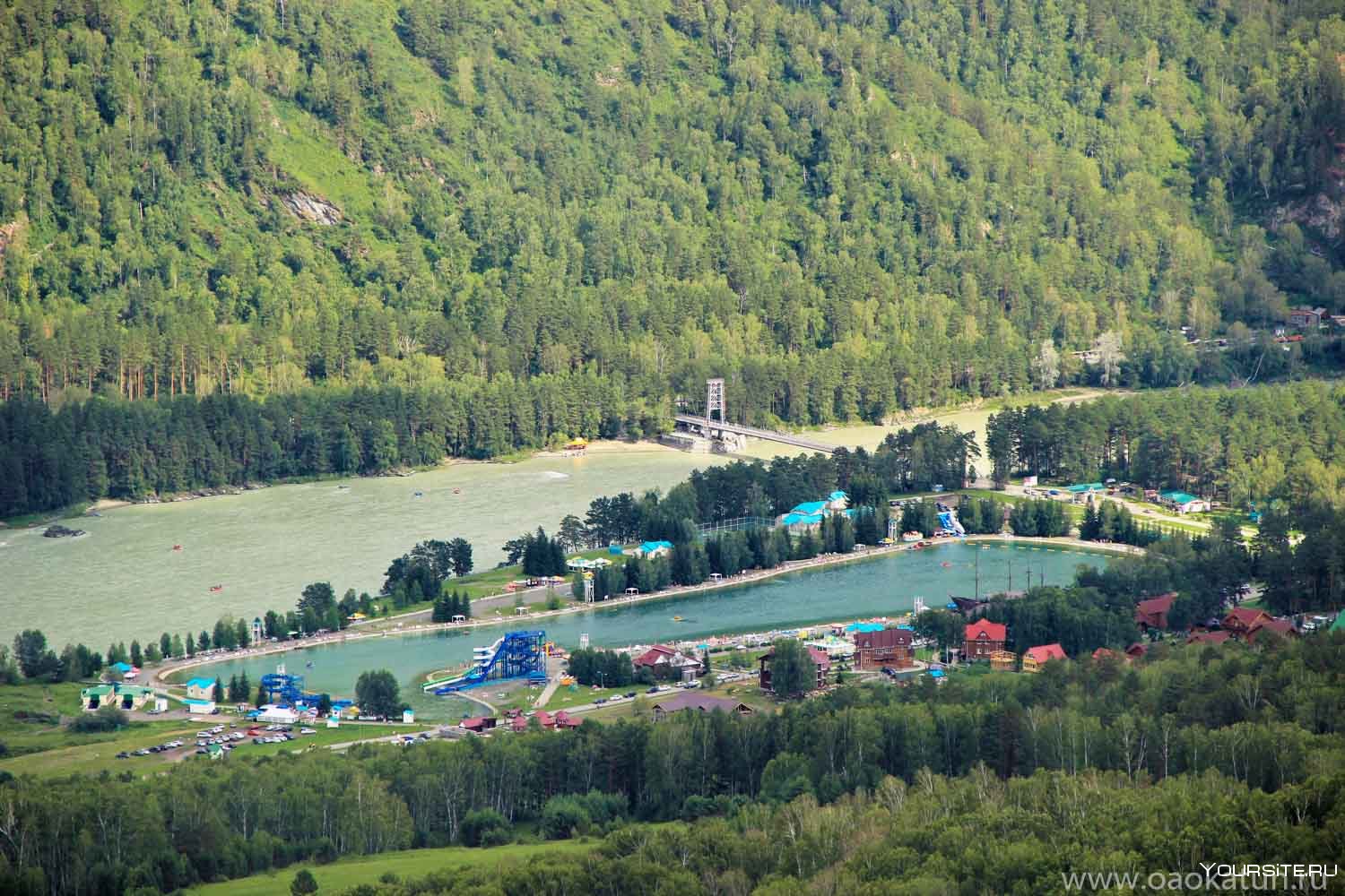 Туристический комплекс бирюзовая Катунь горный Алтай