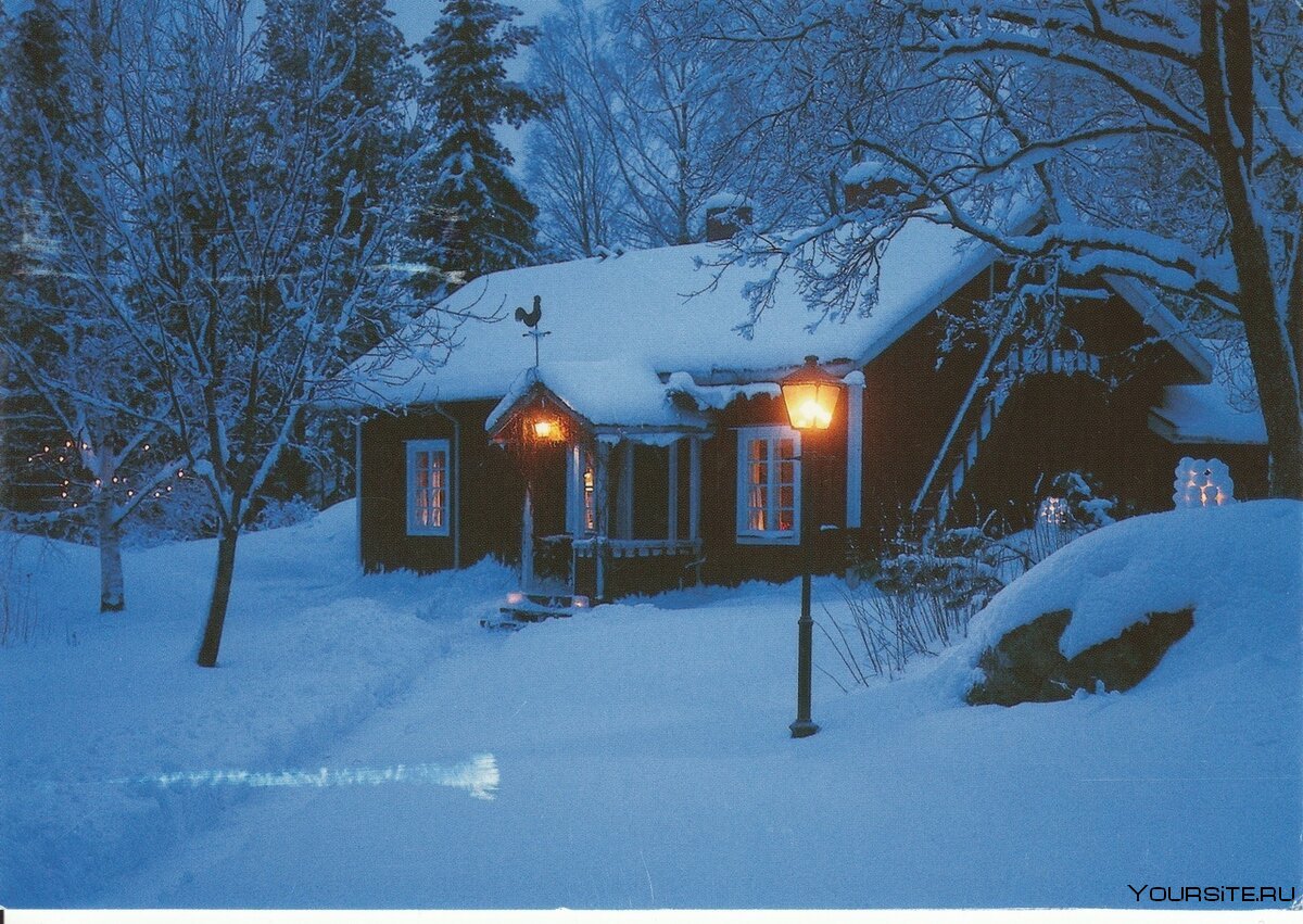 Финляндия зима дом