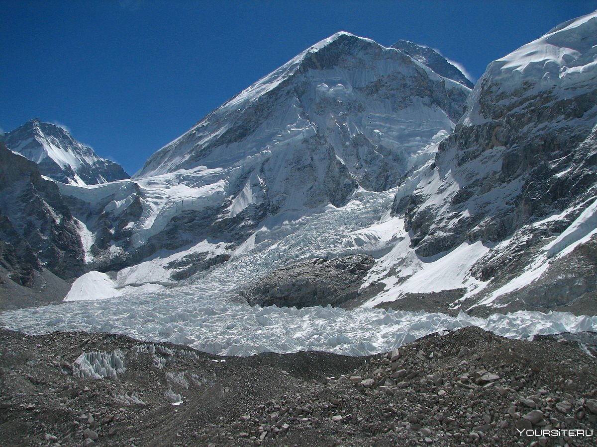 Ледники в горах Эвереста