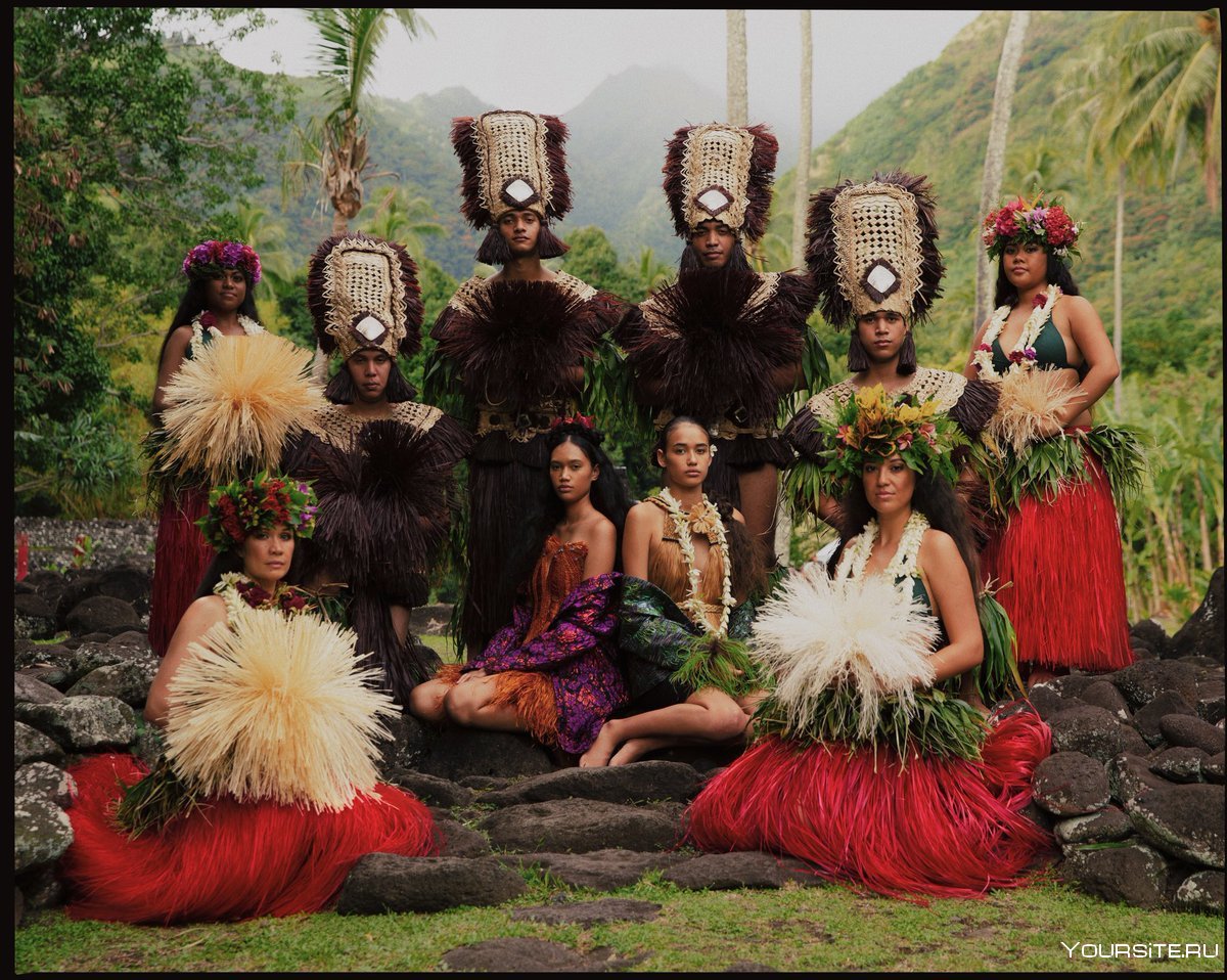 Жители острова Таити