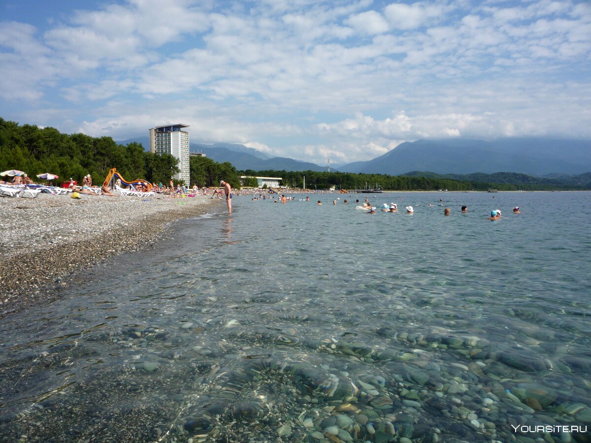 Пицунда Центральная набережная