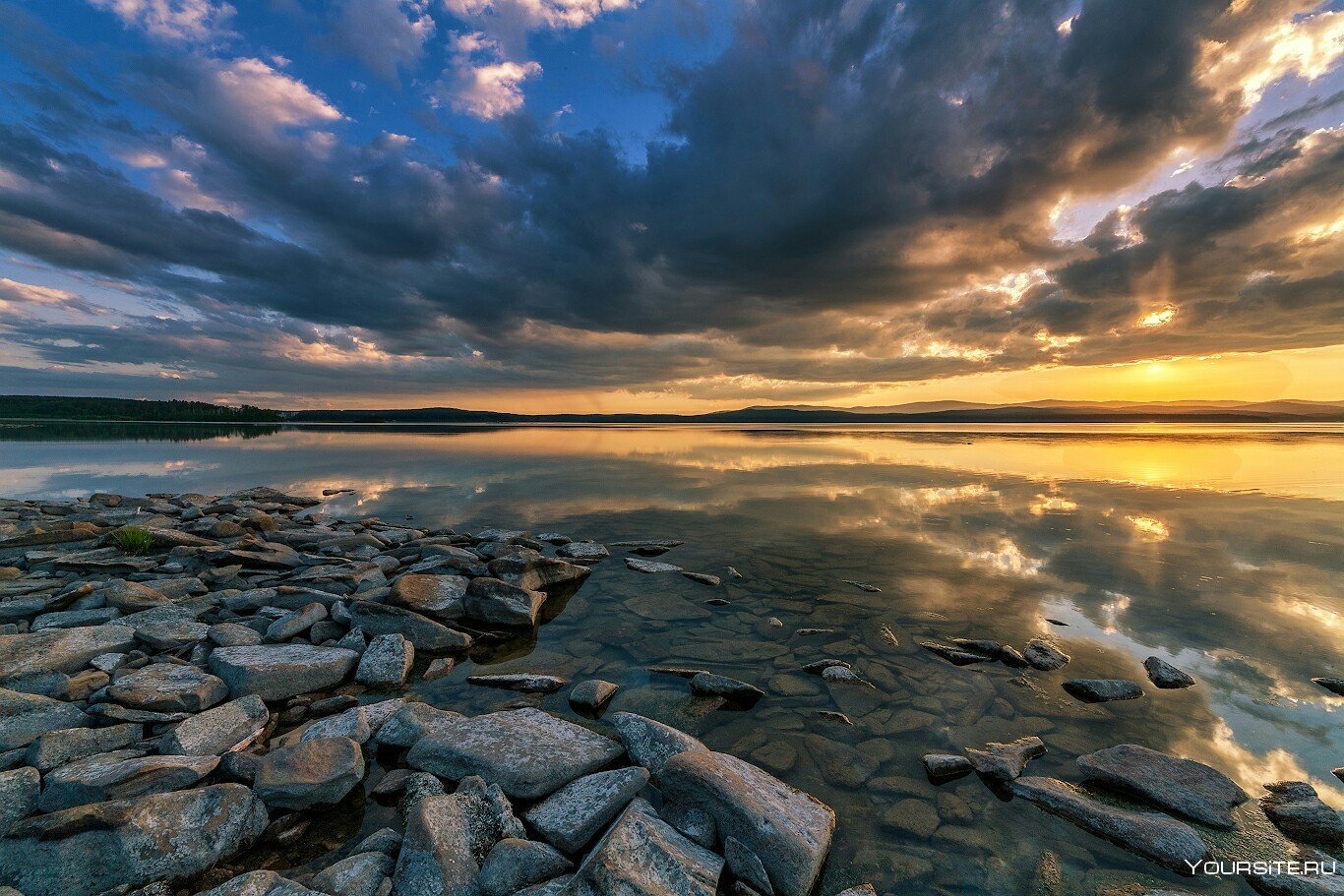 Озеро большой Кисегач Челябинская