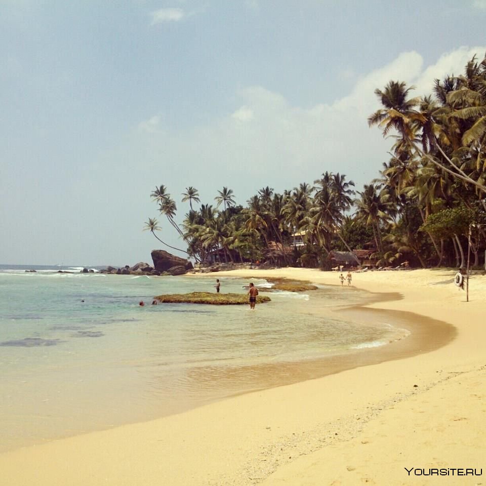 Пляж Унаватуна на Шри Ланке