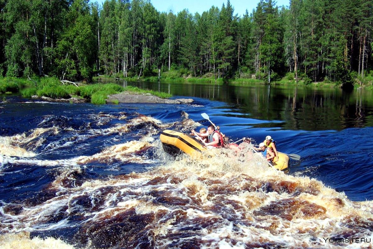 Сплав по реке Шуя в Карелии