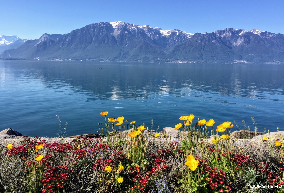 Женевское озеро Швейцария