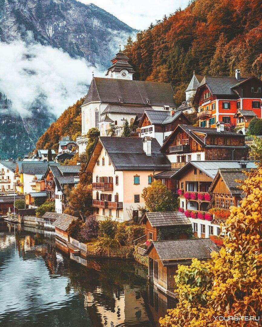 Деревня Хальштатт, Австрия