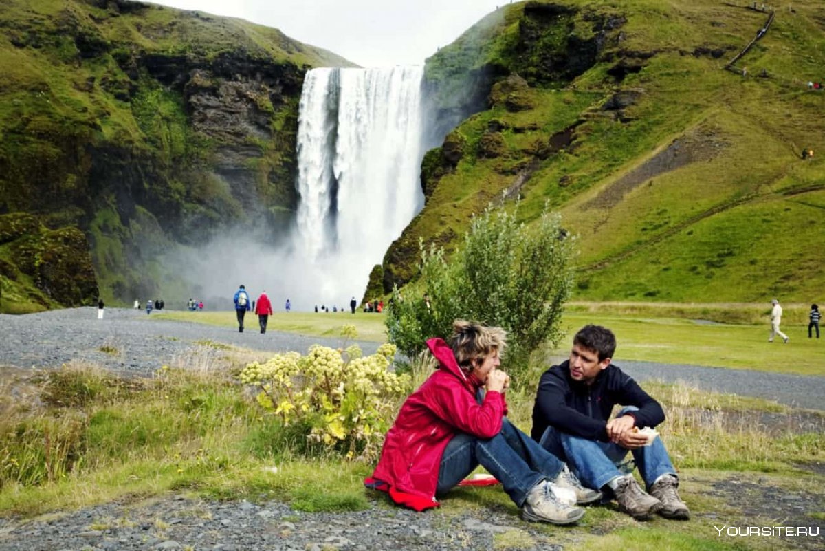 Туризм Исландии водопад