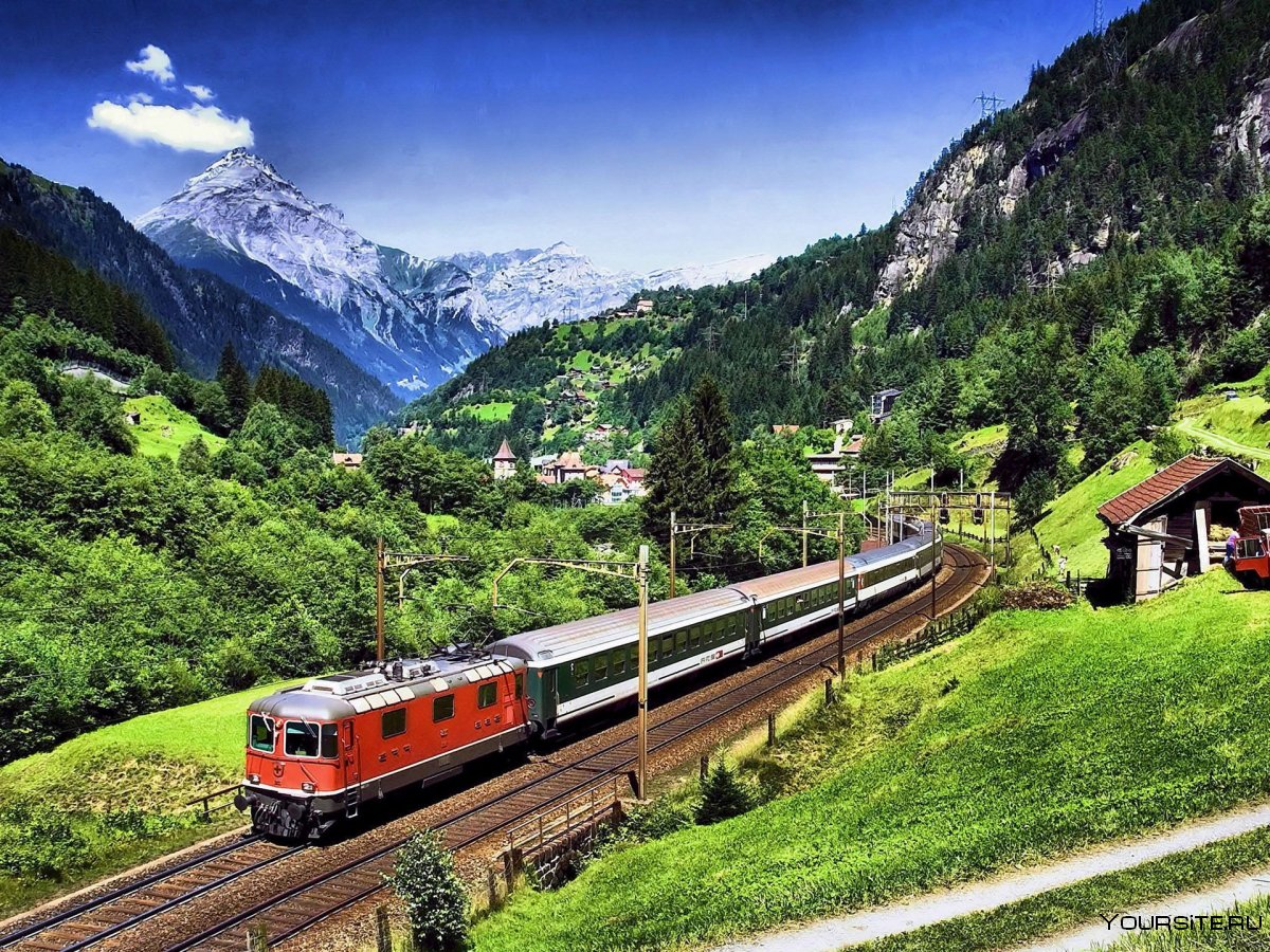 Железная дорога в Альпах