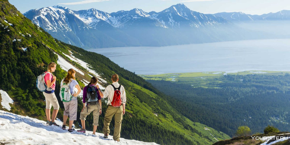 Туристы на Аляске