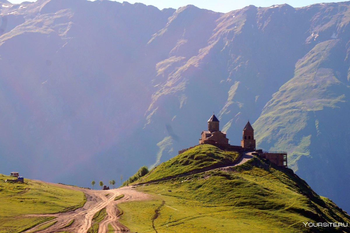 Гора Казбек фото с вершины