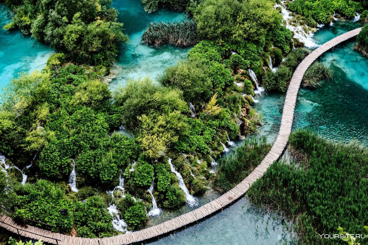 Хорватский национальный парк Плитвицкие озера