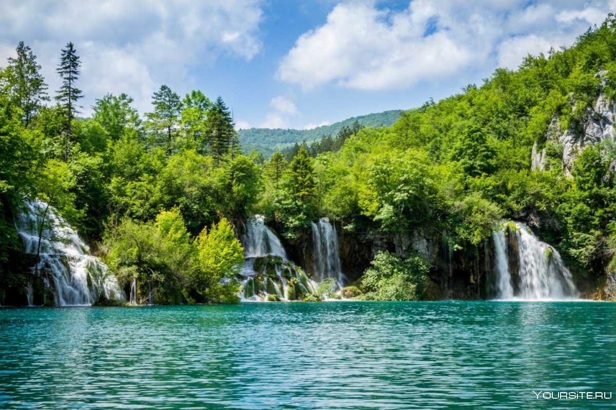 Плитвицкое озеро Хорватия