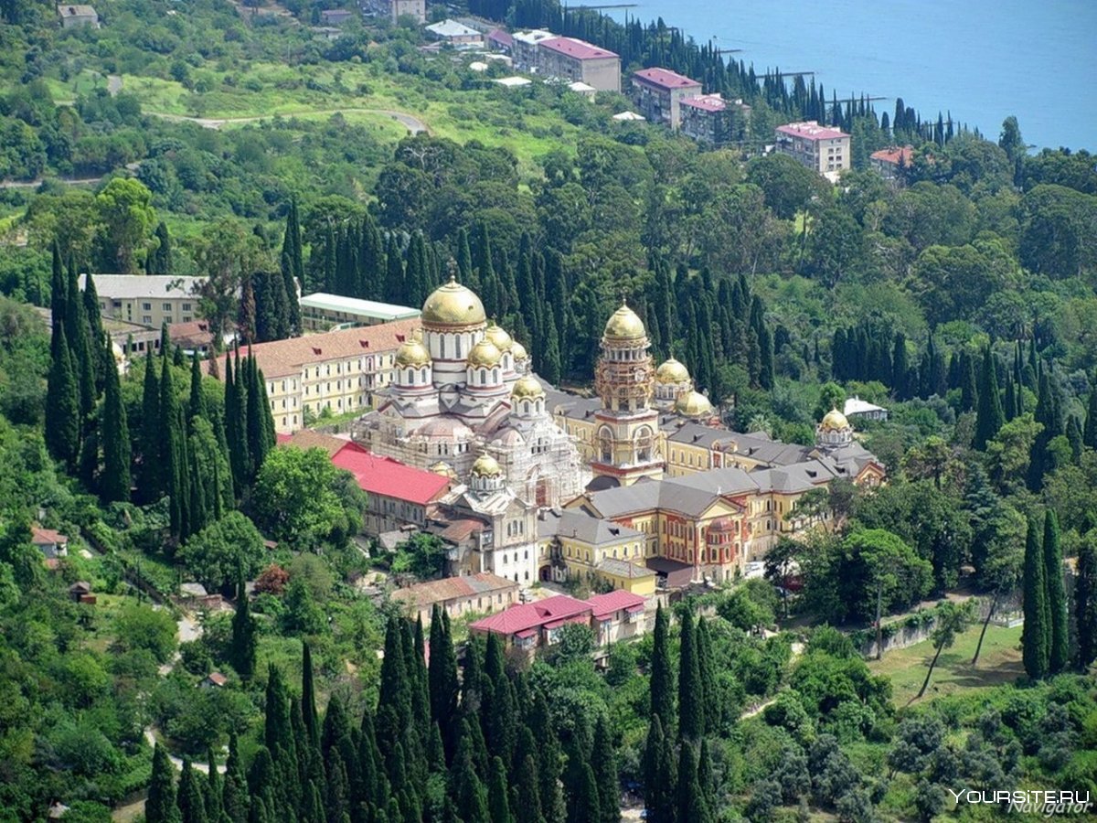 Абхазия достопримечательности Новоафонский монастырь