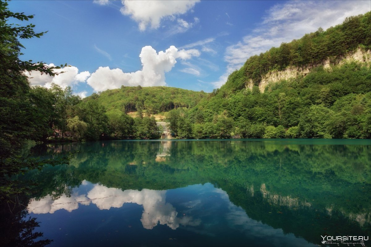 Голубое озеро Кабардино-Балкария рельеф